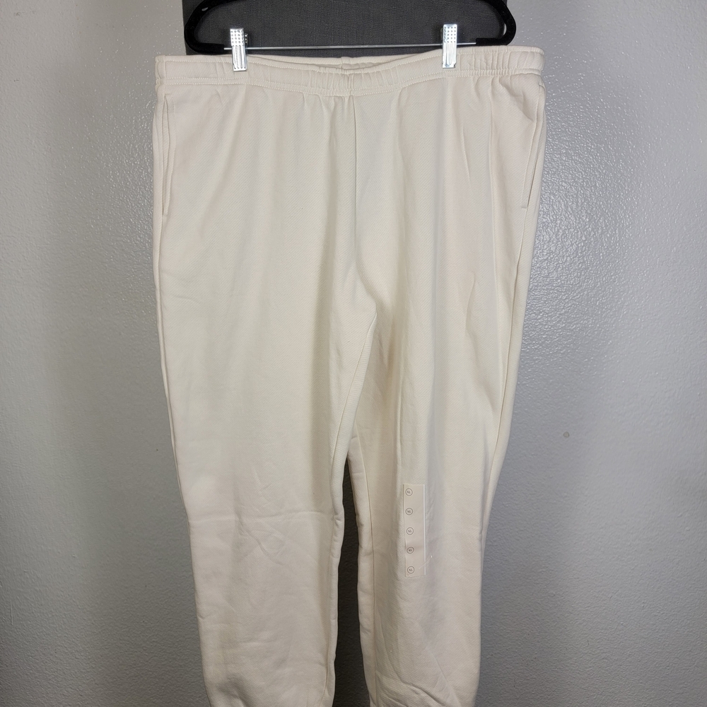 Universal Thread Womens White Comfy Sweatpants Elastic Waist Pockets Size‎ XL